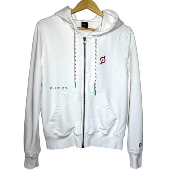 Peloton Full Zip Hoodie Womens Size S Athleisure Gym Workout Jacket Pockets - Picture 3 of 7